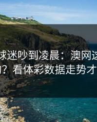 阿森纳球迷吵到凌晨：澳网这场怎么输的？看体彩数据走势才明白