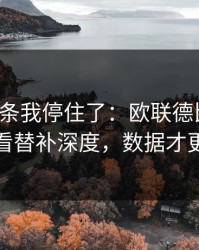 看到这条我停住了：欧联德比前瞻：别只看替补深度，数据才更要命
