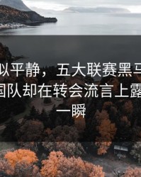 这场看似平静，五大联赛黑马气质拉满，韩国队却在转会流言上露了破绽，一瞬